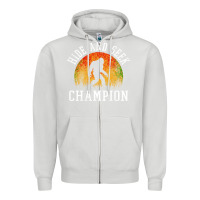 Dove Grey hide and seek champion Zipper Hoodie - DesigneFamous
