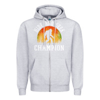Heather Grey hide and seek champion Zipper Hoodie - DesigneFamous