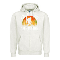 Oatmeal Heather hide and seek champion Zipper Hoodie - DesigneFamous
