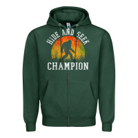 Sports Green hide and seek champion Zipper Hoodie - DesigneFamous