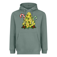 Sage Lightning Softball Christmas Tree Heavyweight Hoodie - RanaPortraitStore