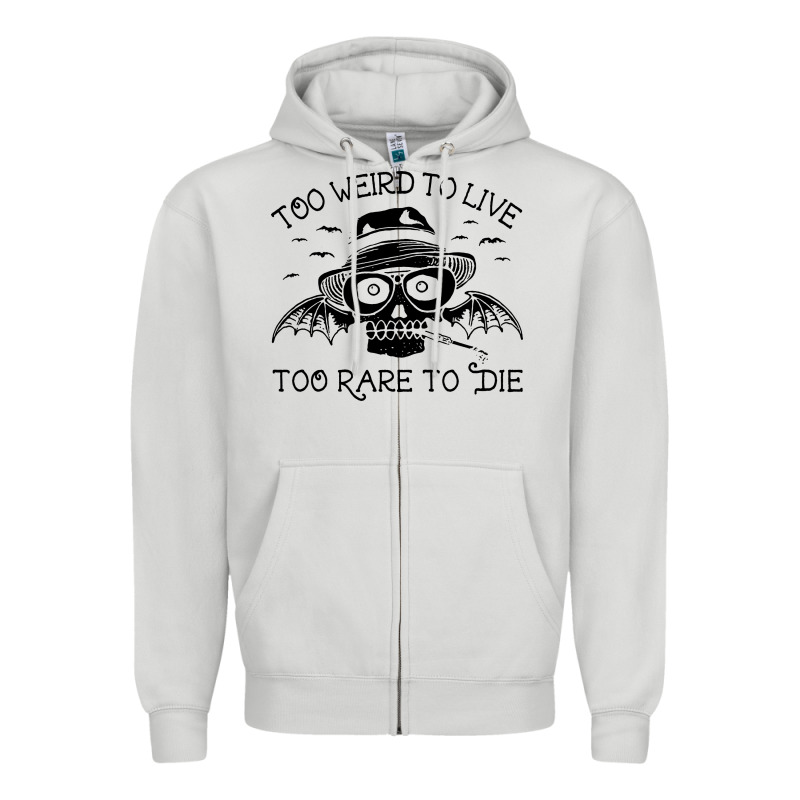 Hunter S Thompson  Fear And Loathing In Las Vegas Rare To Die Zipper Hoodie by DesigneFamous | Teevron