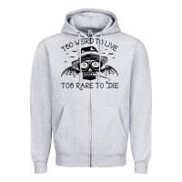 Heather Grey hunter s thompson  fear and loathing in las vegas rare to die Zipper Hoodie - DesigneFamous
