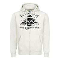 Oatmeal Heather hunter s thompson  fear and loathing in las vegas rare to die Zipper Hoodie - DesigneFamous