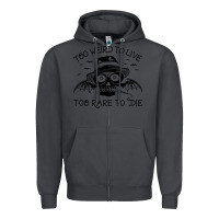 Smoke hunter s thompson  fear and loathing in las vegas rare to die Zipper Hoodie - DesigneFamous