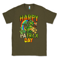 Army Green Happy St. Patrex Day Classic Tee - CowGirlArtShop