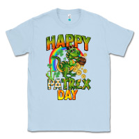 Dusty Blue Happy St. Patrex Day Classic Tee - CowGirlArtShop