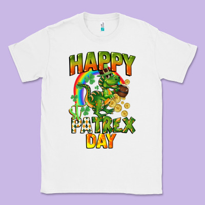 Happy St. Patrex Day Classic Tee Designed By Cowgirlartshop