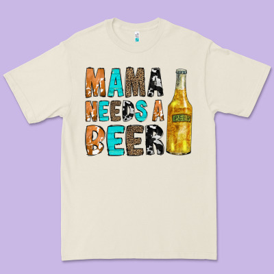 Mama Needs A Beer Premium Tee Designed By Cowcowdesign