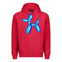 Cardinal Blue Dog Balloon Premium Hoodie - Artiststas