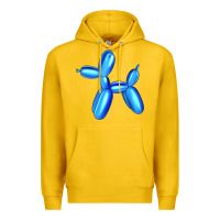 Lemon Blue Dog Balloon Premium Hoodie - Artiststas