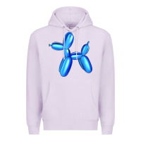 Lilac Blue Dog Balloon Premium Hoodie - Artiststas