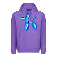 Purple Blue Dog Balloon Premium Hoodie - Artiststas