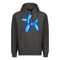 Smoke Blue Dog Balloon Premium Hoodie - Artiststas