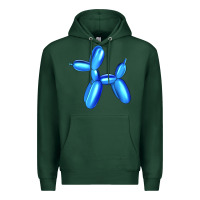 Sports Green Blue Dog Balloon Premium Hoodie - Artiststas