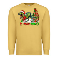 Antique Gold T- Rex X-Mas Mood Premium Sweatshirt - RanaPortraitStore