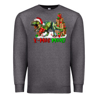 Charcoal Heather T- Rex X-Mas Mood Premium Sweatshirt - RanaPortraitStore