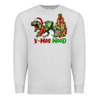 Dove Grey T- Rex X-Mas Mood Premium Sweatshirt - RanaPortraitStore