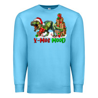 Ocean Blue T- Rex X-Mas Mood Premium Sweatshirt - RanaPortraitStore