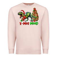 Pale Pink T- Rex X-Mas Mood Premium Sweatshirt - RanaPortraitStore