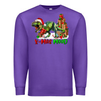 Purple T- Rex X-Mas Mood Premium Sweatshirt - RanaPortraitStore