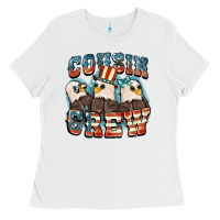 White Cousin crew Ladies Tee - FaDigitalArtStudio