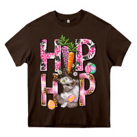 Chocolate Brown Hip hop Easter Girl Easter Day Heavy Core Tee - HowdyJamesFarm