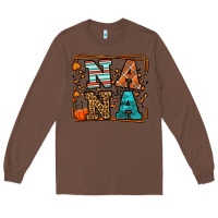 Chestnut Fall Autumn Leopard Nana Long Sleeve Tee - LillyAllenDesigns