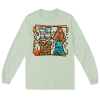 Matcha Fall Autumn Leopard Nana Long Sleeve Tee - LillyAllenDesigns