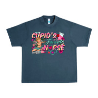 Midnight Navy cupid's favorite nurse Urban Heavy Tee - FaDigitalArtStudio