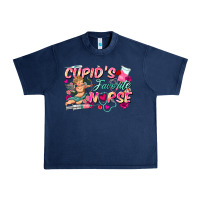 Navy cupid's favorite nurse Urban Heavy Tee - FaDigitalArtStudio