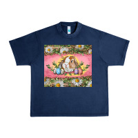 Navy Easter bunny and eggs Urban Heavy Tee - RanaPortraitStore