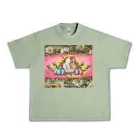 Oil Green Easter bunny and eggs Urban Heavy Tee - RanaPortraitStore