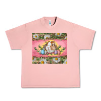 Salmon Easter bunny and eggs Urban Heavy Tee - RanaPortraitStore