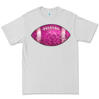 Dove Grey american football pink Premium Tee - CowCowDesign