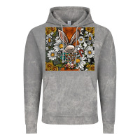Cloud Rock bunny Easter Vintage Hoodie - CowhideDigitalArt