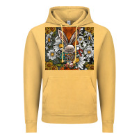 Vintage Mustard bunny Easter Vintage Hoodie - CowhideDigitalArt