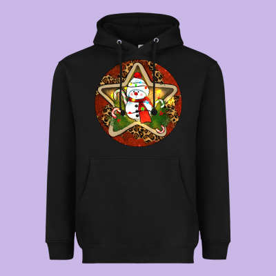 Snowman Christmas Heavyweight Hoodie Designed By Ranaportraitstore