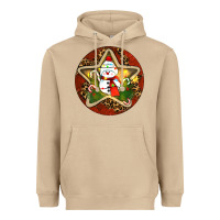 Mushroom Snowman Christmas Heavyweight Hoodie - RanaPortraitStore