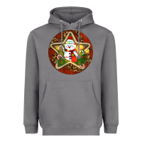 Storm Snowman Christmas Heavyweight Hoodie - RanaPortraitStore