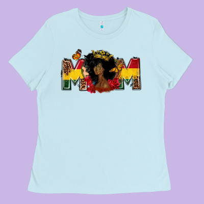 Juneteenth Mom Mother's Day Ladies Tee Designed By Fadigitalartstudio