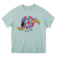 Arona Rainbow sheep Heavy Core Tee - CowGirlArtShop
