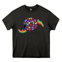 Asphalt Rainbow sheep Heavy Core Tee - CowGirlArtShop