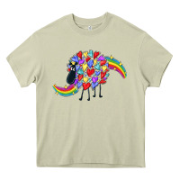 Mossy Rainbow sheep Heavy Core Tee - CowGirlArtShop