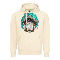 Sandshell simmental indian headdress Zipper Hoodie - JahusDesignShop