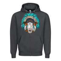 Smoke simmental indian headdress Zipper Hoodie - JahusDesignShop