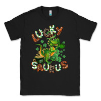 Black Lucky Saurus Classic Tee - CowGirlArtShop