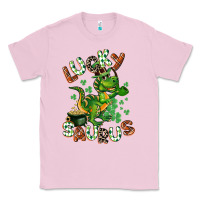 Bubblegum Pink Lucky Saurus Classic Tee - CowGirlArtShop