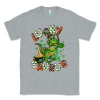 Heather Grey Lucky Saurus Classic Tee - CowGirlArtShop