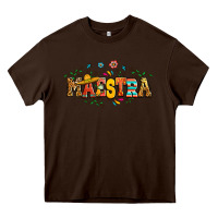 Chocolate Brown spanish maestra teacher Heavy Core Tee - RanaPortraitStore